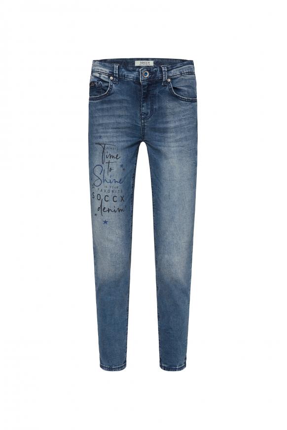 Jeans MI:RA Printed blue printed