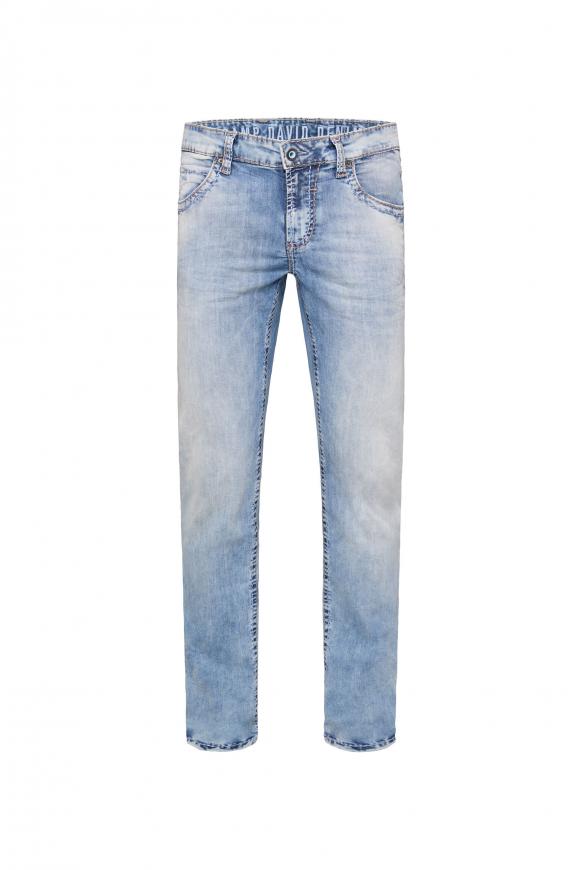 Jeans NI:CO mit heller Waschung light blue used