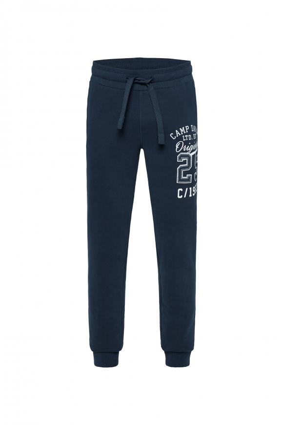 Jogginghose mit Retro-Artwork blue navy