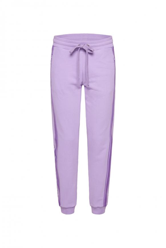 Jogginghose mit Streifen- und Logo-Design faded lavender