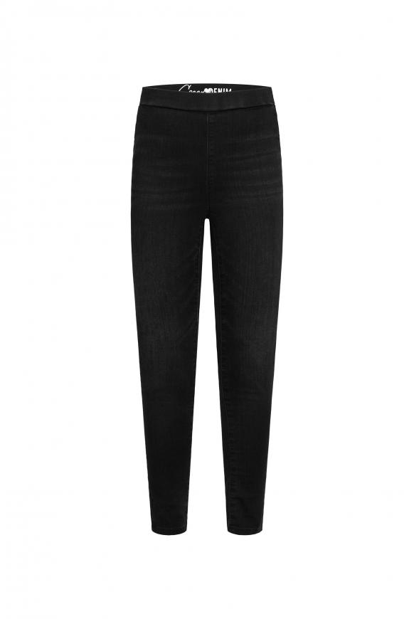 P:IA Jeggings mit Used-Waschung black used