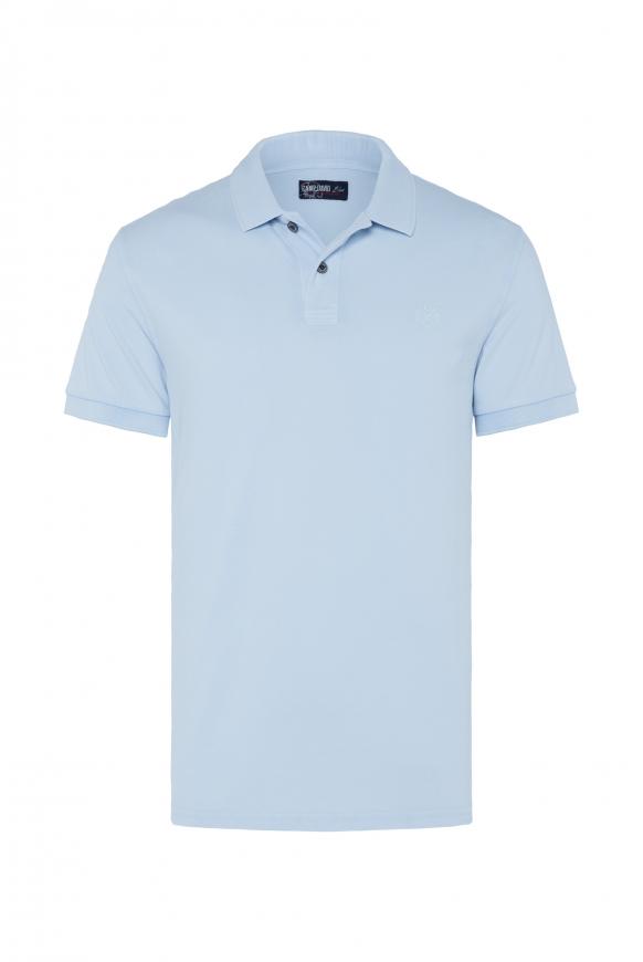 Poloshirt aus Pikee mit Logostick summer blue