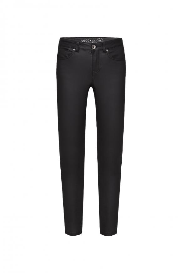 Slim Fit Jeans MI:RA mit Coating black coated