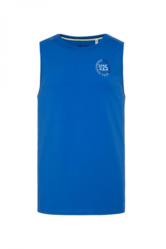Sport-Shirt mit reflektierenden Prints tech blue