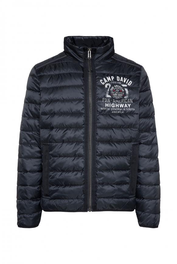 Steppjacke mit Rücken-Artwork blue navy