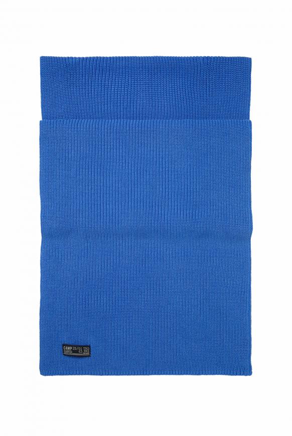 Stone Washed Schal in Rippstrick blue ice