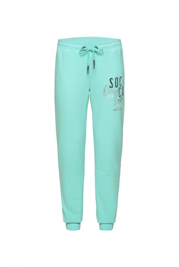 Sweathose mit Logo Artwork flash aqua