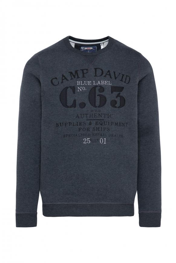 Sweatshirt mit Label-Applikationen