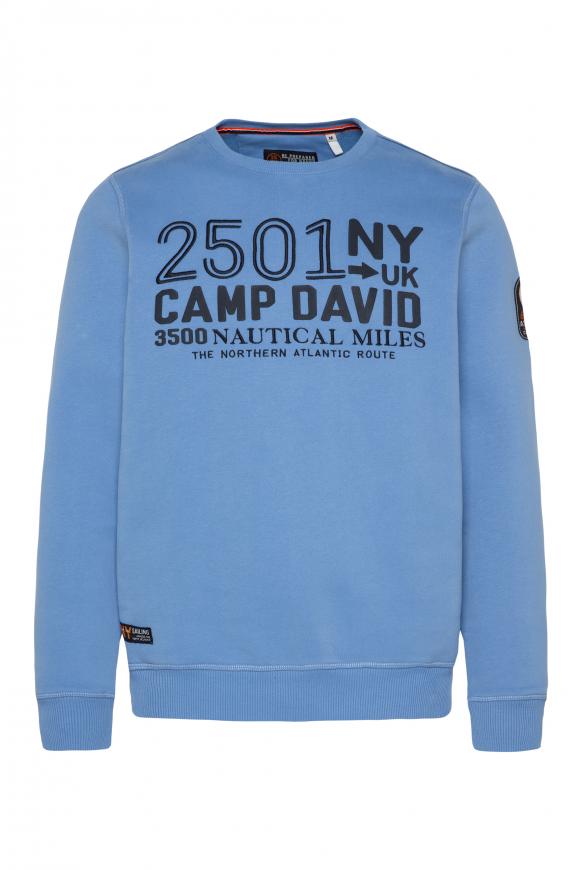 Sweatshirt mit Logo Artwork sky blue