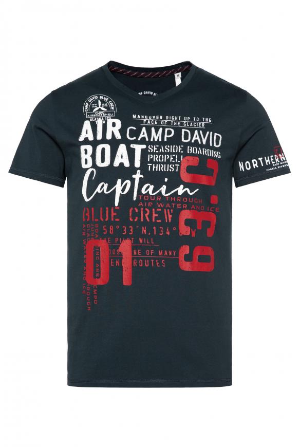 T-Shirt mit Logo Artworks frozen navy