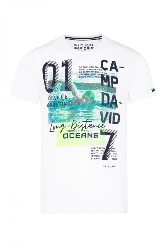 T-Shirt mit Photoprint opticwhite