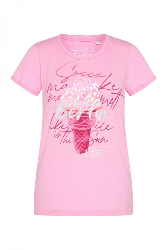 T-Shirt mit Print-Artwork pink blush