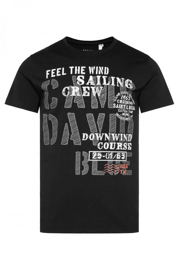 T-Shirt mit Sailing Print black