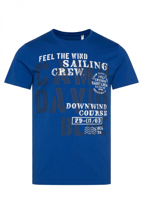 T-Shirt mit Sailing Print flight blue