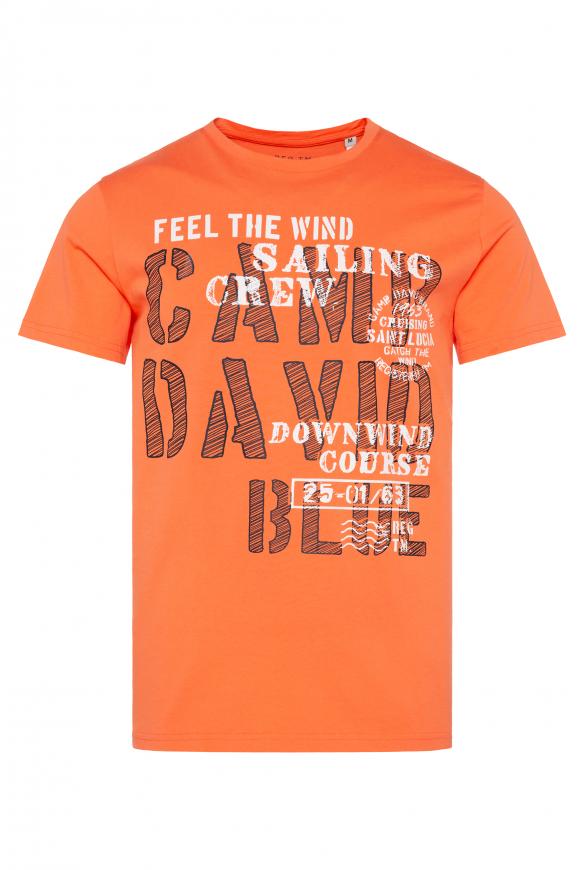 T-Shirt mit Sailing Print mission orange