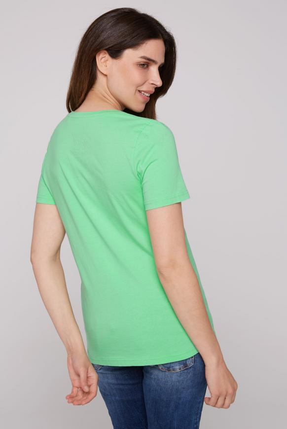 T-Shirt Rundhals mit Logo Artwork regatta green