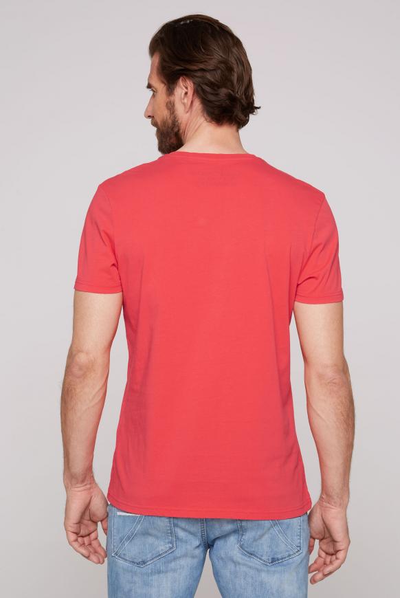 T-Shirt Rundhals mit Yacht Print skipper red