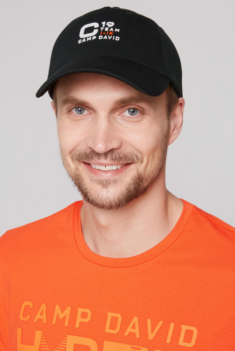 Base Cap mit Rubber Prints black