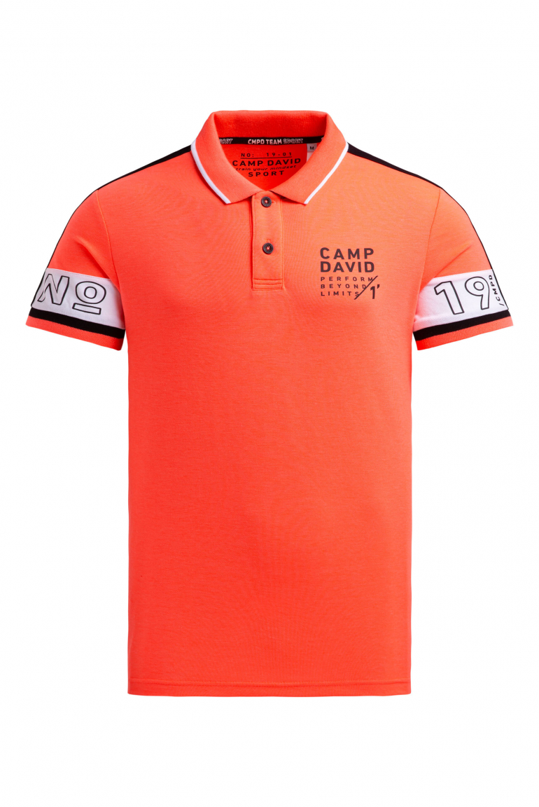 Pikee-Polo mit Colour-Blocking