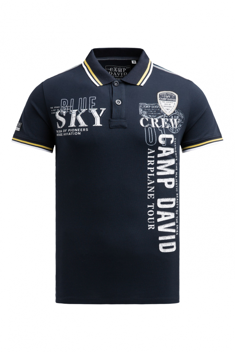 Poloshirt aus Pikee mit Logo Artworks