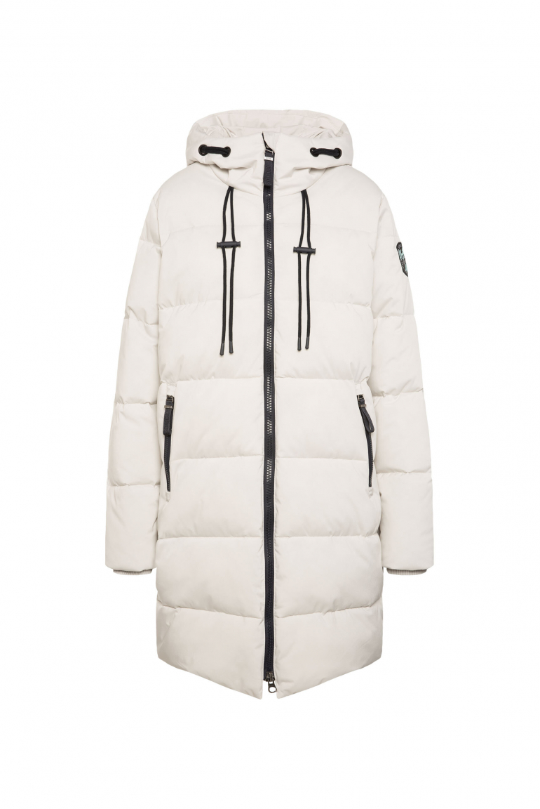 Stepp-Parka mit hochgeschlossener Kapuze