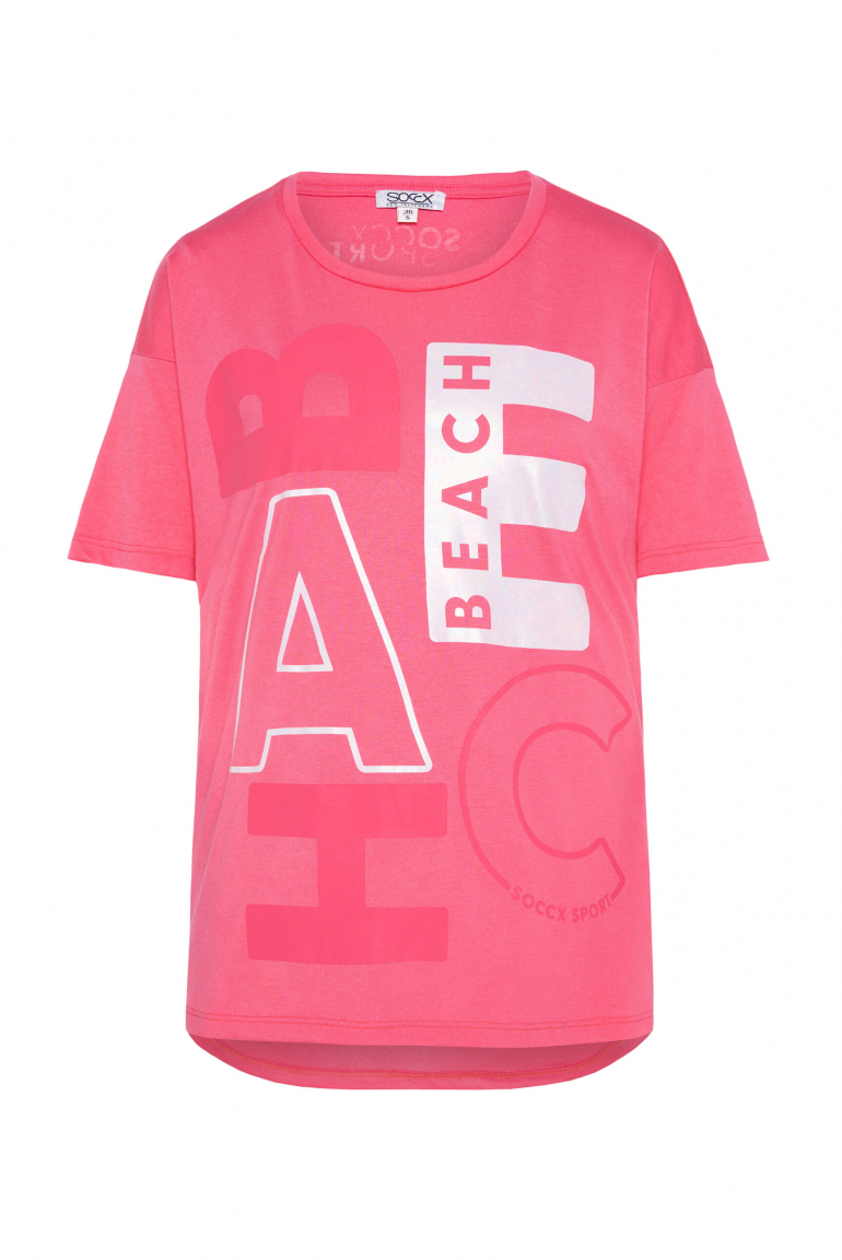 T-Shirt Loose Fit mit Beach Print