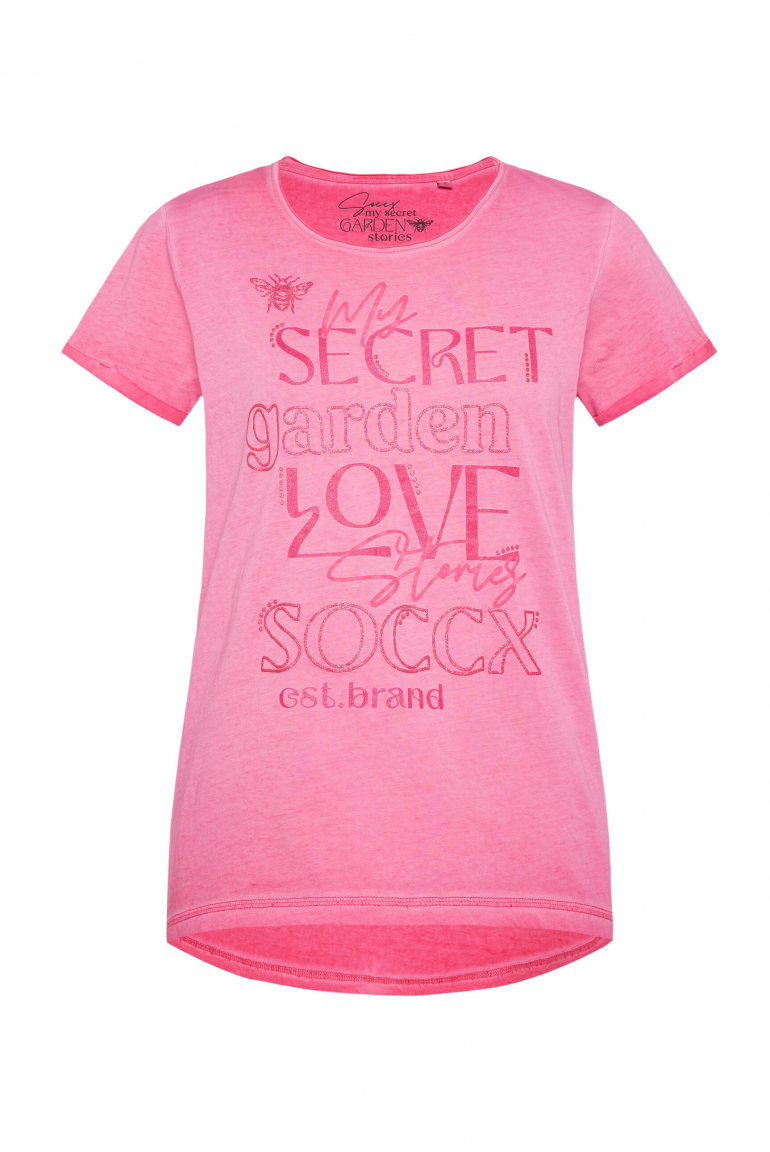 T-Shirt mit Wording Print