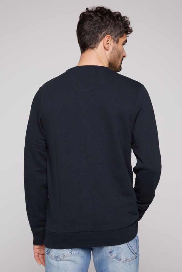 Sweatshirt mit rundem Label Print