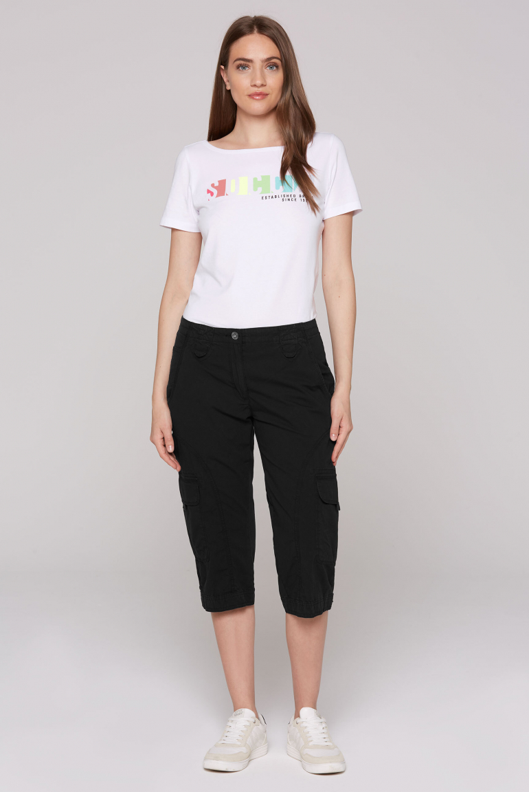 Basic Skater-Shorts mit Beintaschen