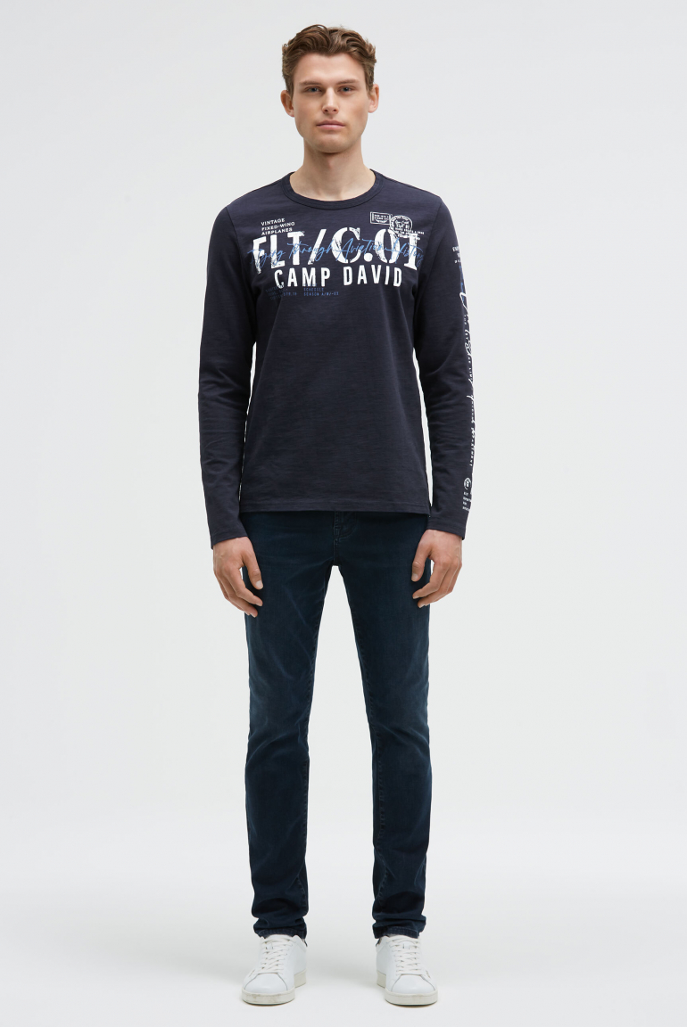 Longsleeve mit Used Prints