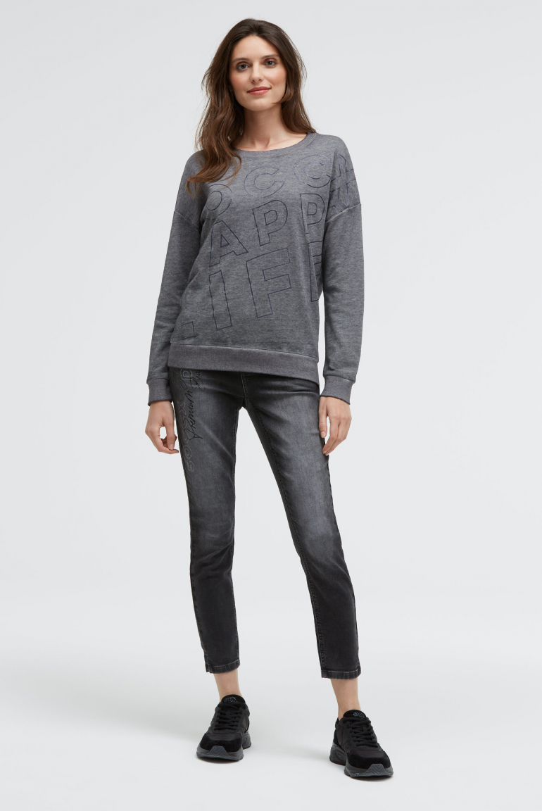 Sweatshirt mit Glitter Artwork