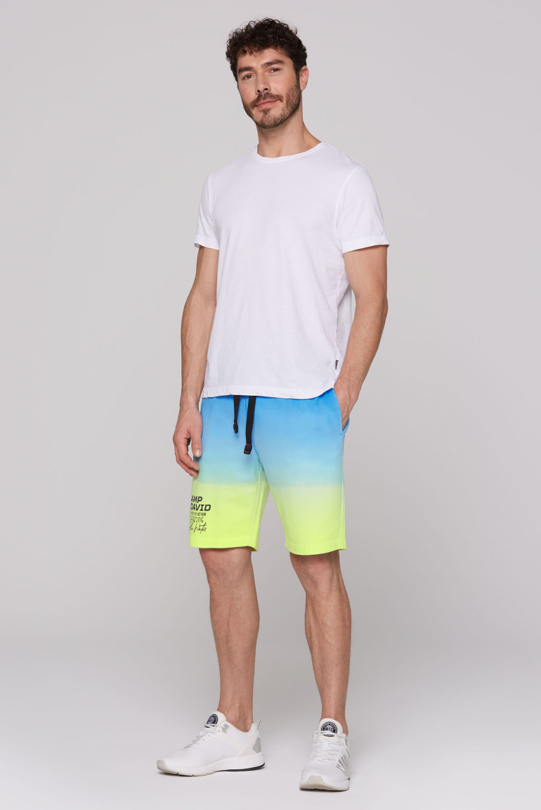 Sweatshorts Dip Dye mit Logo Prints
