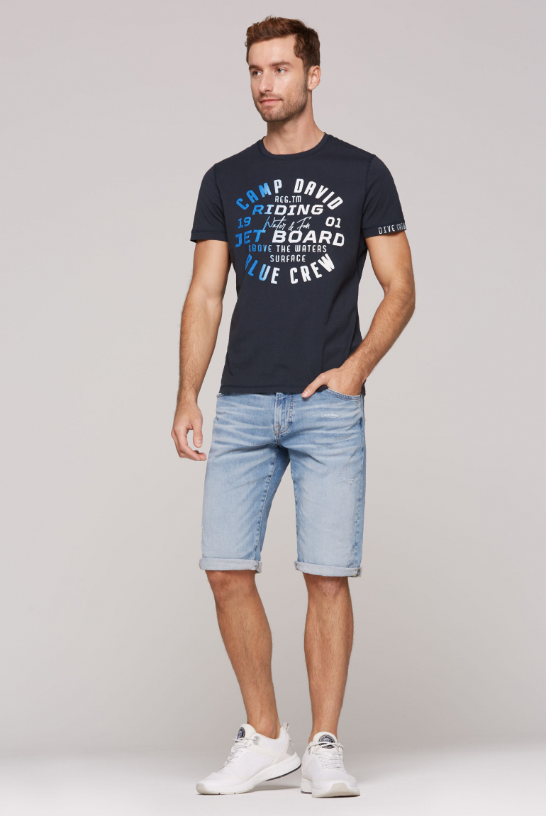 T-Shirt mit Gradient Puffprint