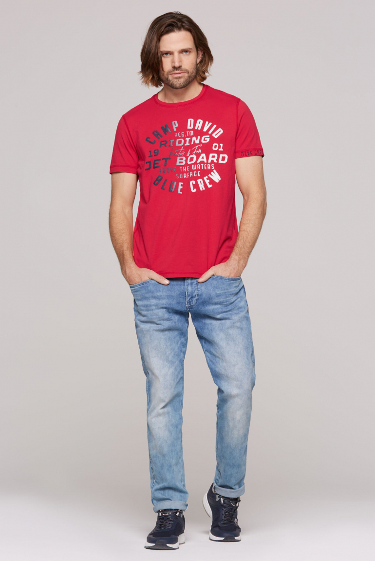 T-Shirt mit Gradient Puffprint