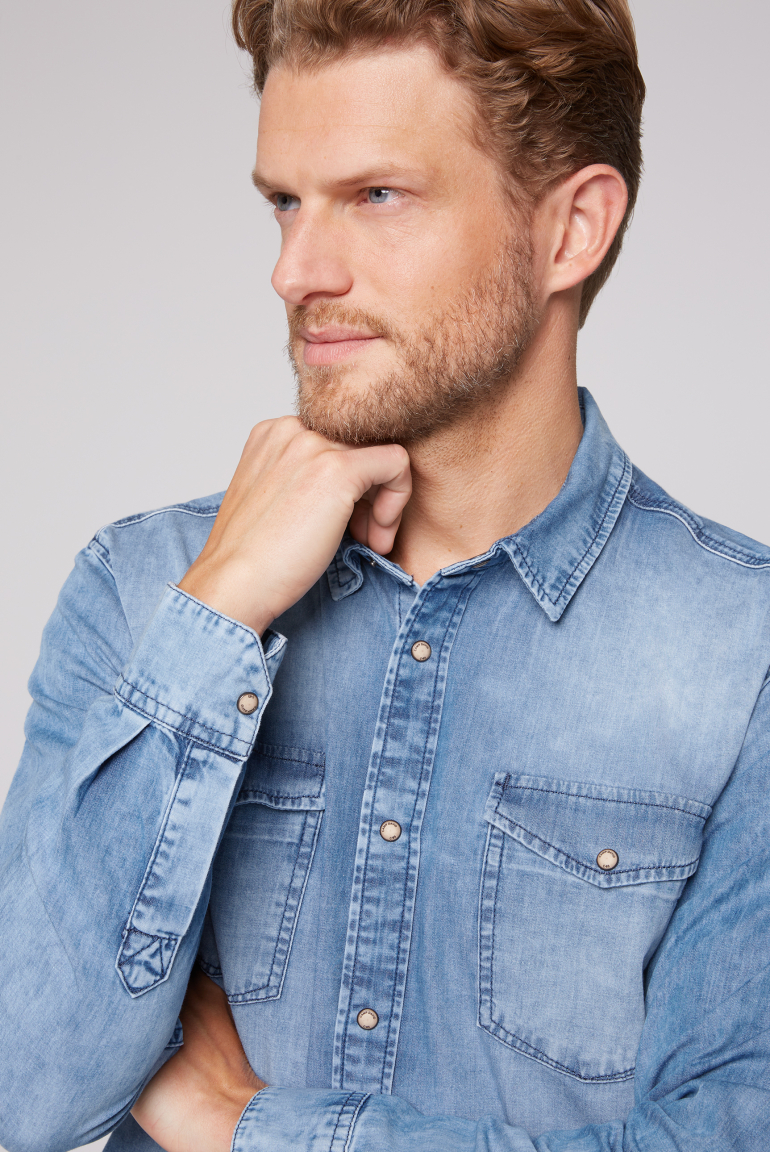 Hemd aus Denim Regular Fit