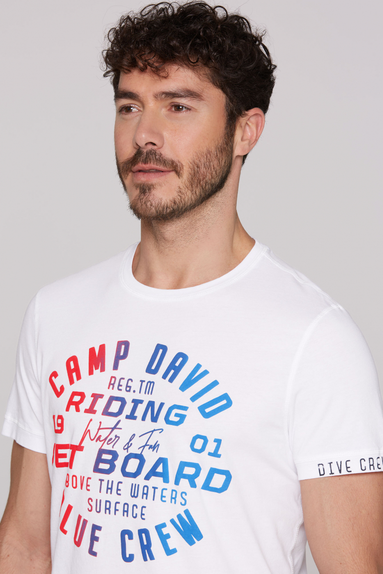 T-Shirt mit Gradient Puffprint
