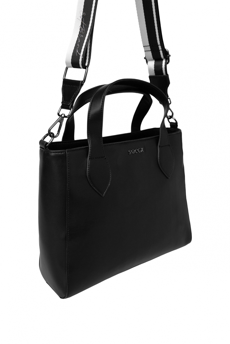Handtasche aus Lederimitat mit Wechselgurt