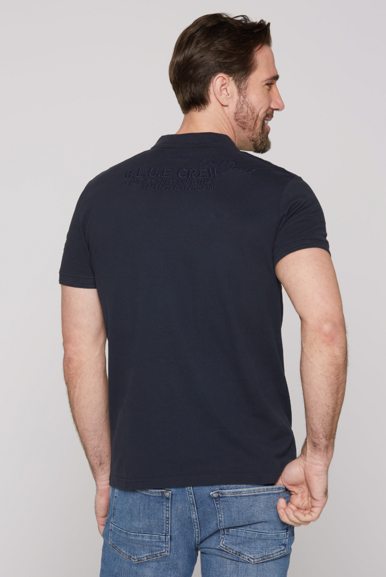 Pikee-Polo mit Logo-Stickereien