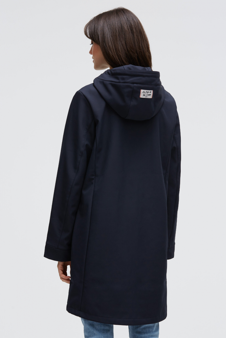 Softshell-Parka mit Kapuze