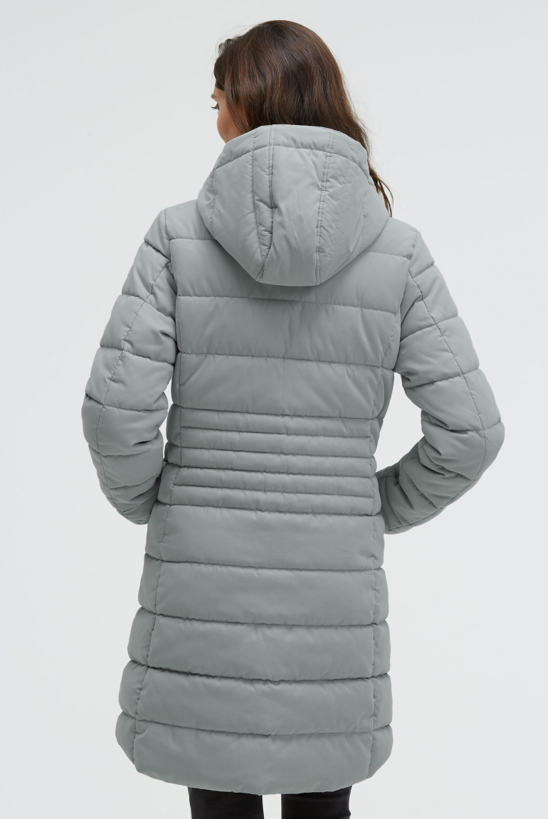 Stepp-Parka mit abtrennbarer Kapuze