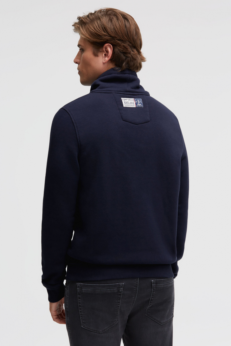 Sweatshirt mit Kragen und Artwork