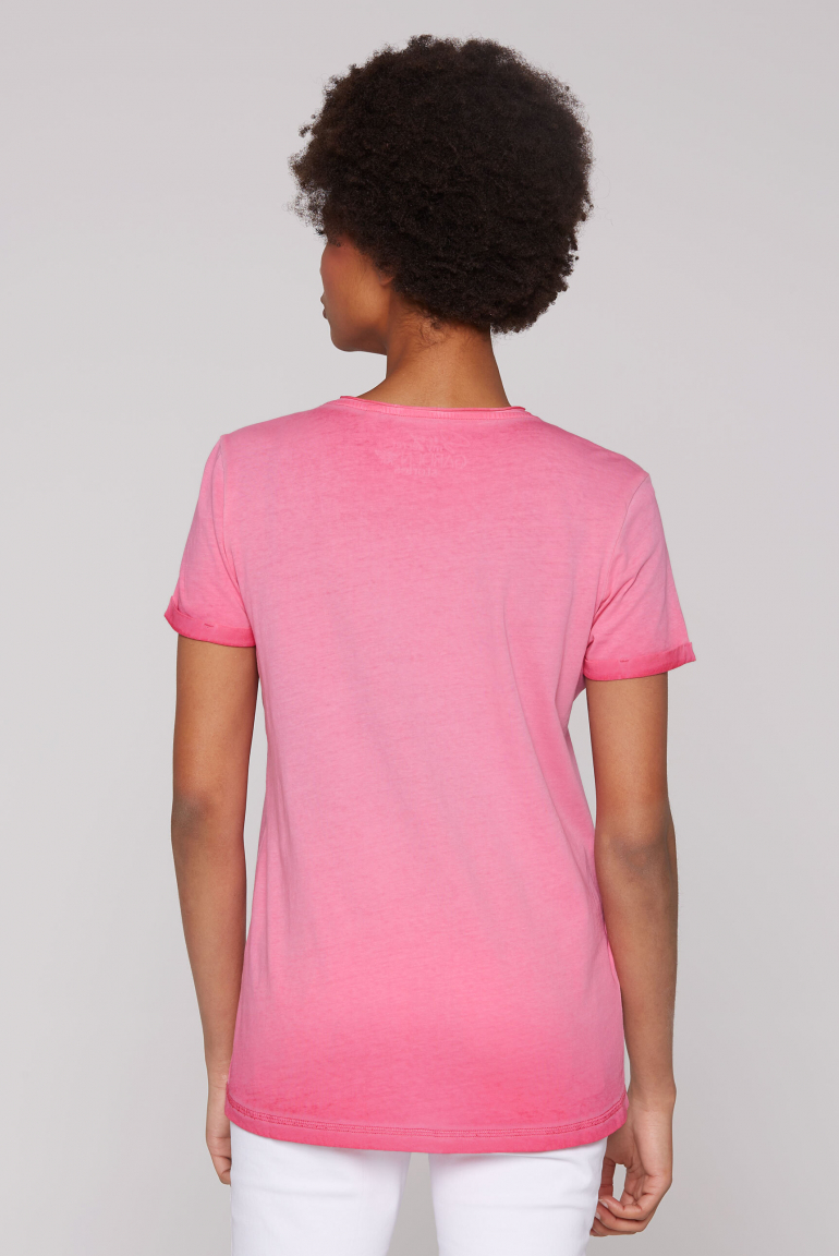 T-Shirt mit Wording Print