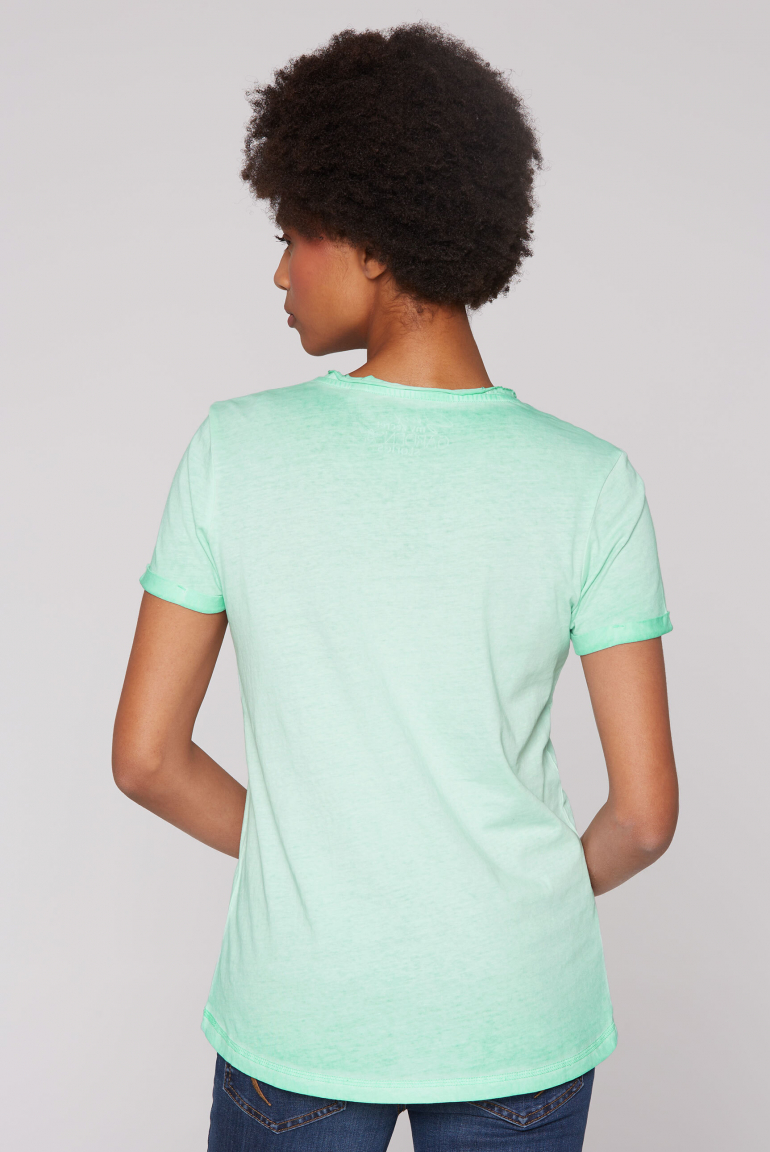 T-Shirt mit Wording Print