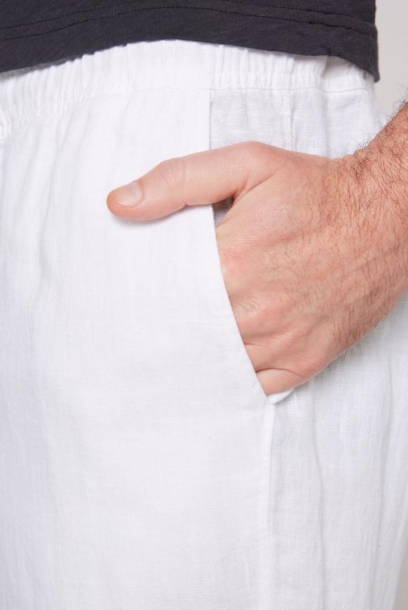 Leinenhose mit Elastikbund
