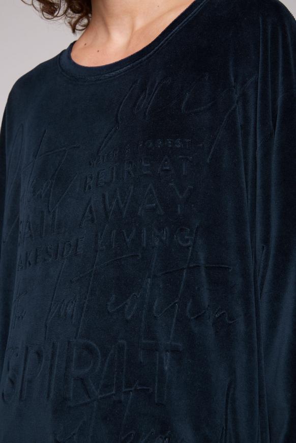 Nicki-Sweatshirt Oversized mit Artwork