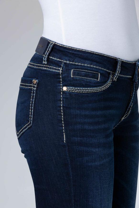 CAMP DAVID & SOCCX | Regular Fit Jeans RO:MY mit Kontrastnähten dark blue | Stretchjeans