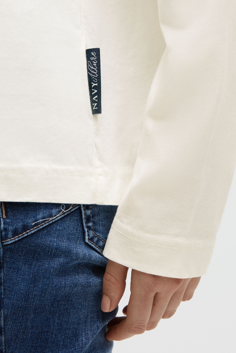 Oversized Longsleeve mit Label Print