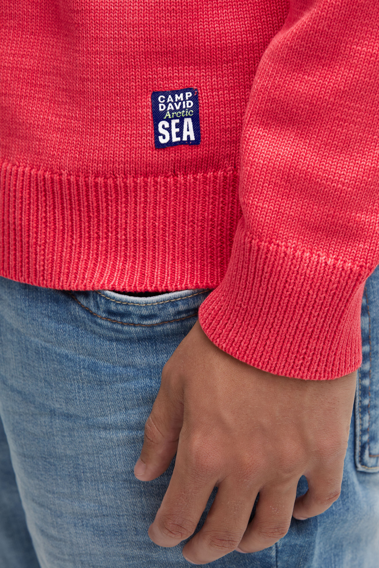 Pullover Rundhals mit Logo Prints