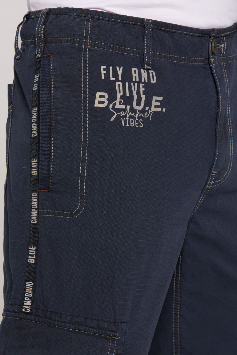 Skater Shorts aus Baumwoll-Ripstop