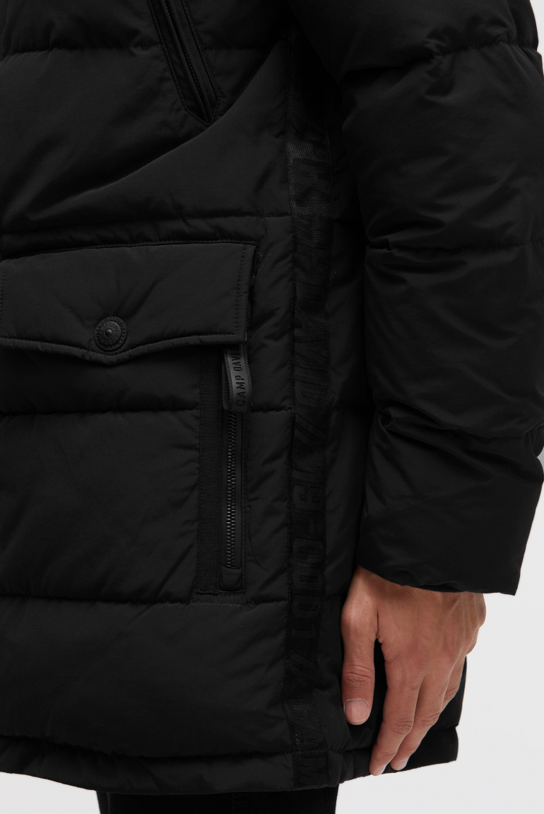 Stepp-Parka mit Kapuzen-Layering